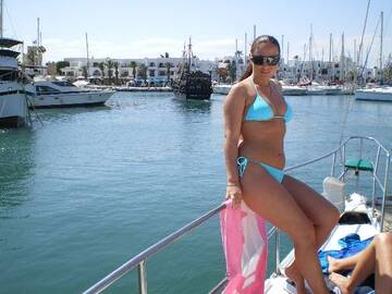 on the catamaran